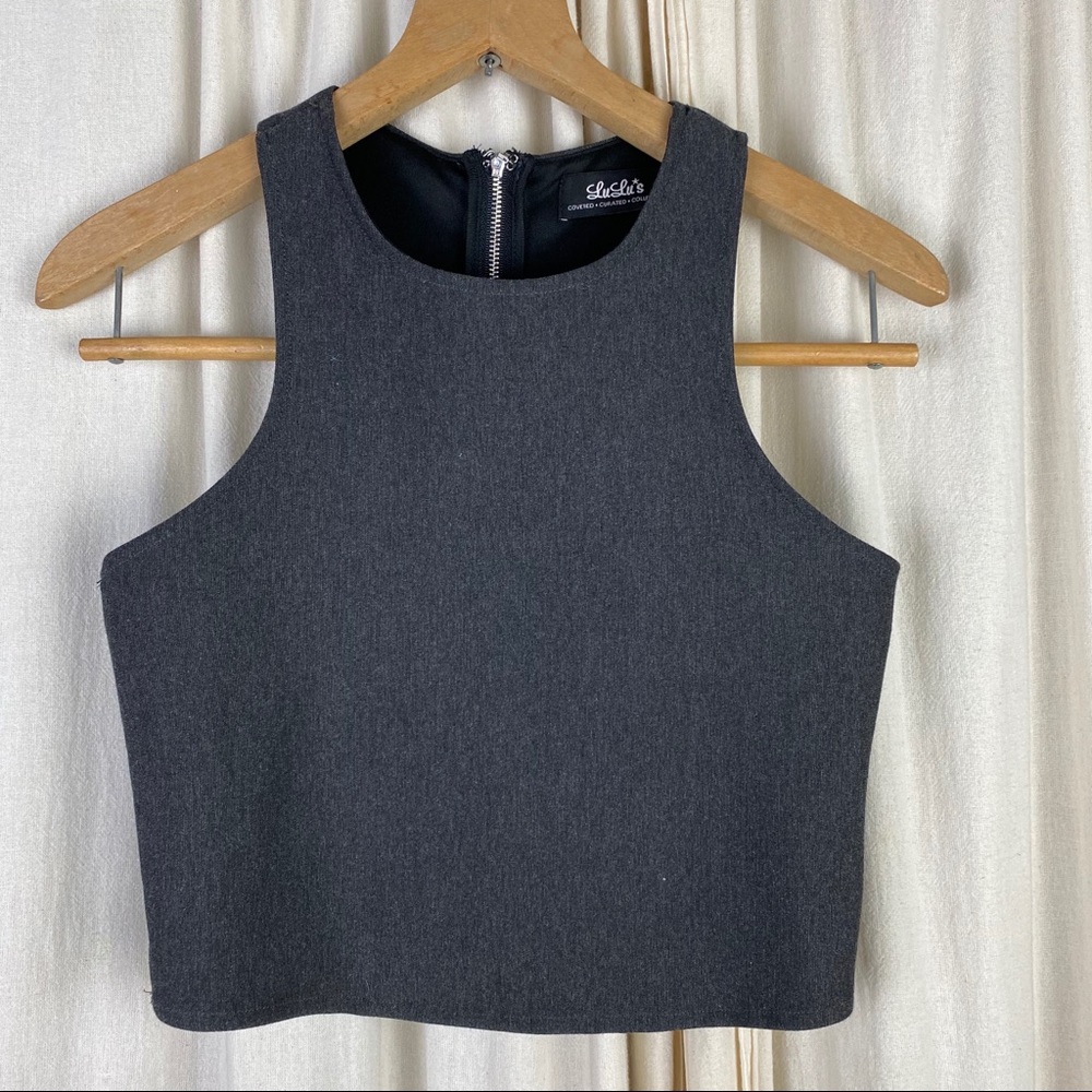 Lulu’s Grey Basic Top - image 1